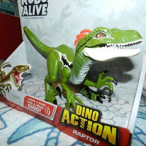 Robo Alive 🦖🦕 Dino Action Electronic Pet Raptor ZURU 🆕⌚📦🏃💨🚚